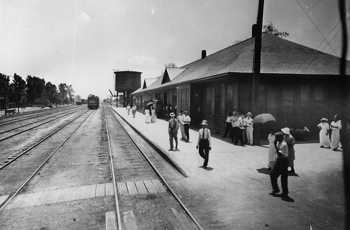 Historical Photo of Trainyard